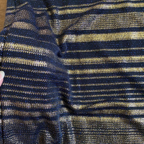 Lulu’s - Blue and Gold Metallic Bodycon Set - Medium - NWT - Picture 5 of 5